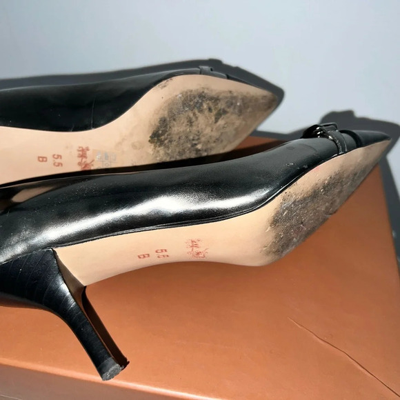 Coach Metallic Leather Sandal Size 5.5 - Picture 5 of 15